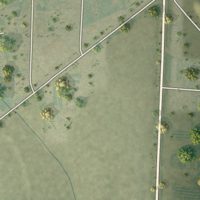 Second close-up of the map of Brewster, Kansas print showing more streets and buildings