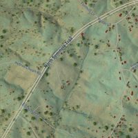 Second close-up of the map of Brightwood, Virginia print showing more streets and buildings