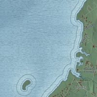 Second close-up of the map of Broadalbin, New York print showing more streets and buildings
