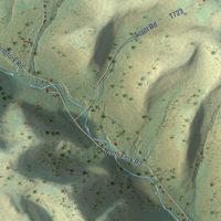 Second close-up of the map of Brookfield, Pennsylvania print showing more streets and buildings