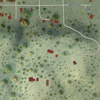 Second close-up of the map of Brookside, Colorado print showing more streets and buildings