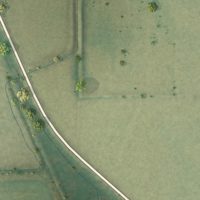 Second close-up of the map of Broughton, Illinois print showing more streets and buildings