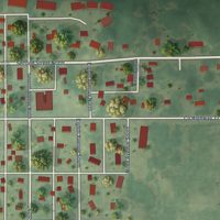 Second close-up of the map of Brownton, Minnesota print showing more streets and buildings