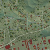 Second close-up of the map of Buckeye, California print showing more streets and buildings
