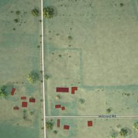 Second close-up of the map of Buckman, Minnesota print showing more streets and buildings