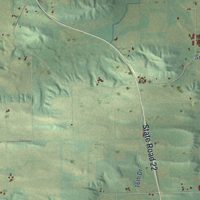 Second close-up of the map of Buffalo, Marquette County, Wisconsin print showing more streets and buildings