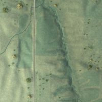 Second close-up of the map of Buffalo Prairie, Illinois print showing more streets and buildings