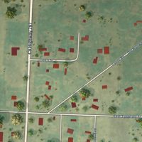 Second close-up of the map of Buffalo, South Dakota print showing more streets and buildings