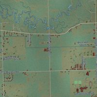 Second close-up of the map of Burton, Idaho print showing more streets and buildings