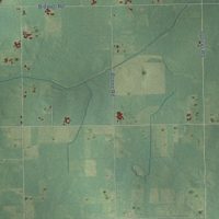 Second close-up of the map of Butler, Michigan print showing more streets and buildings