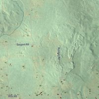 Second close-up of the map of Butman, Michigan print showing more streets and buildings