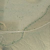 Second close-up of the map of Butterfield, Texas print showing more streets and buildings