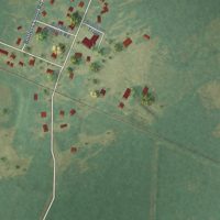Second close-up of the map of Butters, North Carolina print showing more streets and buildings