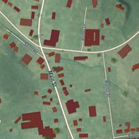 Second close-up of the map of Calhoun, Kentucky print showing more streets and buildings