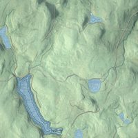Second close-up of the map of Callicoon, New York print showing more streets and buildings