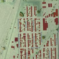 Second close-up of the map of Calumet Park, Illinois print showing more streets and buildings