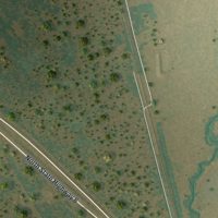 Second close-up of the map of Calvert, Texas print showing more streets and buildings