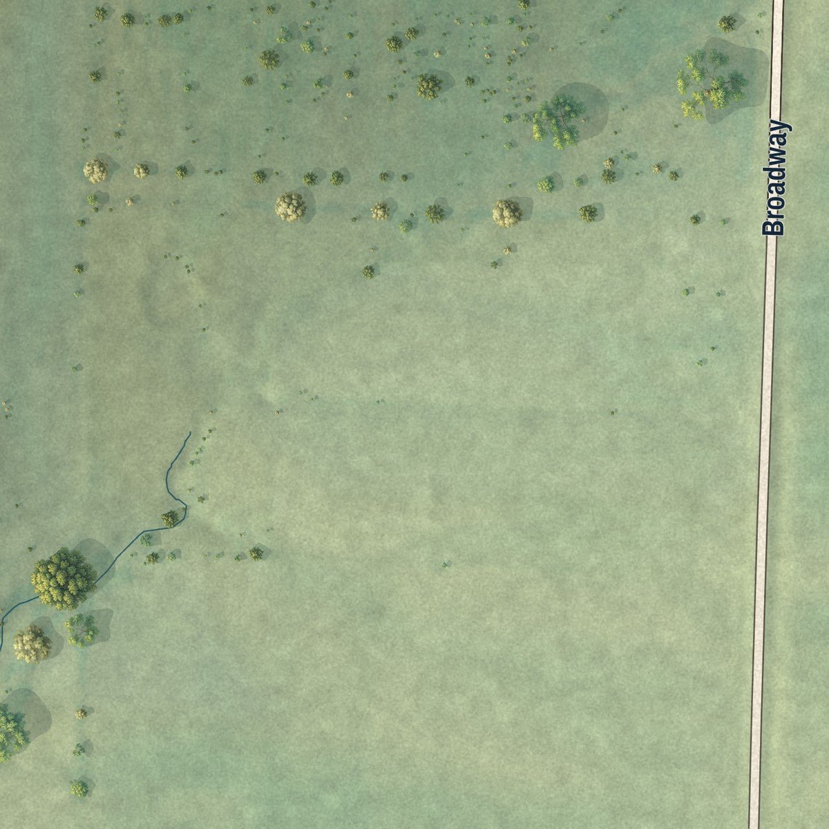 Second close-up of the map of Camden, Illinois print showing more streets and buildings