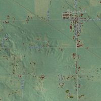 Second close-up of the map of Campbell, Michigan print showing more streets and buildings