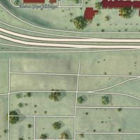 Second close-up of the map of Capitol Gateway, Georgia print showing more streets and buildings
