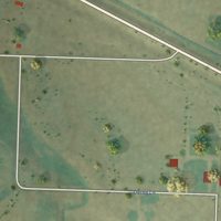 Second close-up of the map of Caputa, South Dakota print showing more streets and buildings