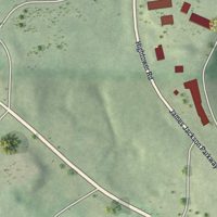 Second close-up of the map of Carey Park, Georgia print showing more streets and buildings