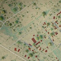 Second close-up of the map of Carrizo Hill, Texas print showing more streets and buildings
