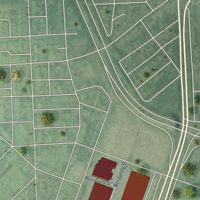 Second close-up of the map of Carroll-Camden Industrial Area, Maryland print showing more streets and buildings