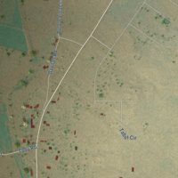 Second close-up of the map of Casa Colorada, New Mexico print showing more streets and buildings