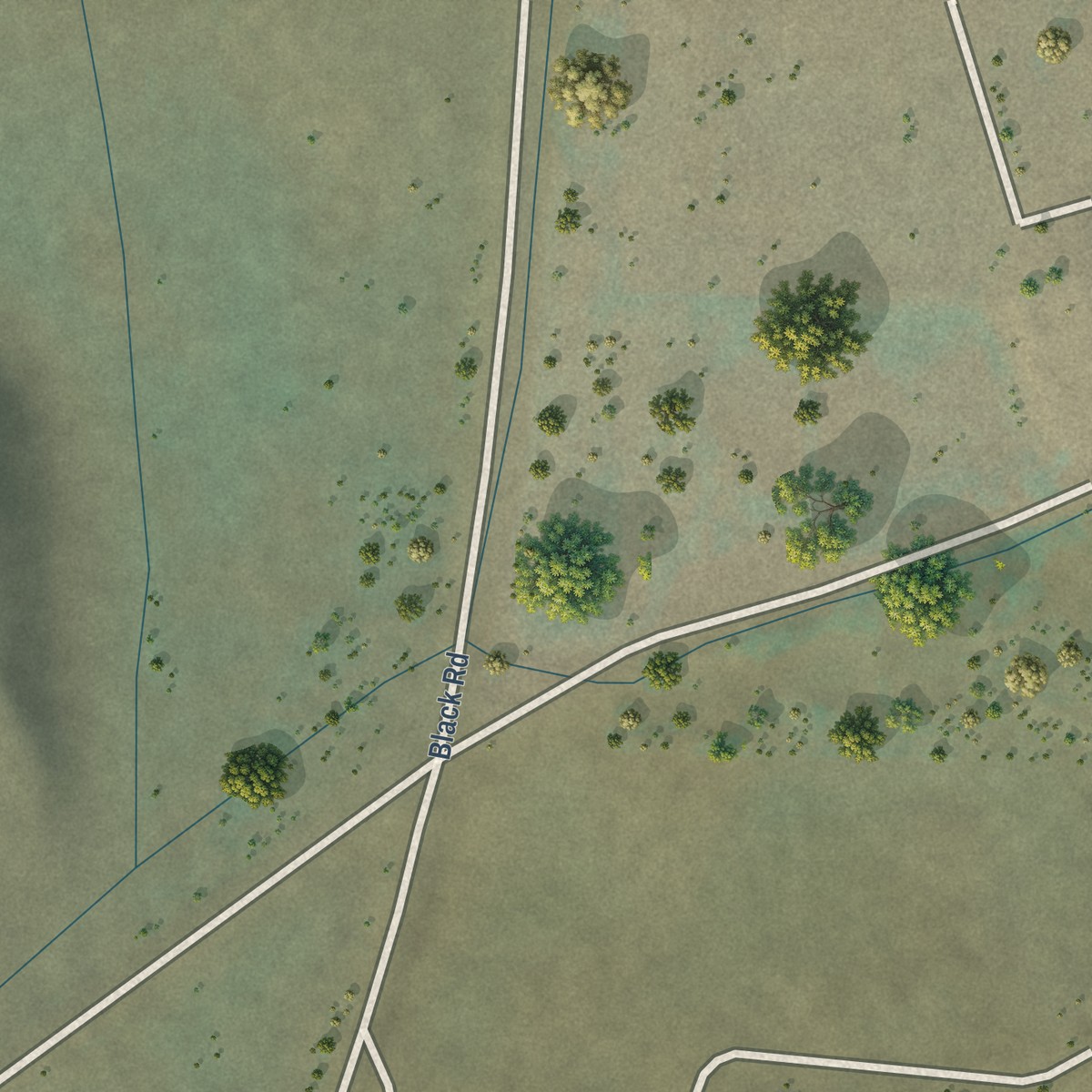 Second close-up of the map of Casmalia, California print showing more streets and buildings