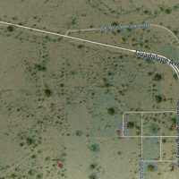 Second close-up of the map of Catarina, Texas print showing more streets and buildings