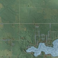 Second close-up of the map of Cato, Michigan print showing more streets and buildings