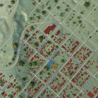 Second close-up of the map of Central Hillside, Minnesota print showing more streets and buildings