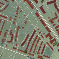 Second close-up of the map of Central Park Heights, Maryland print showing more streets and buildings