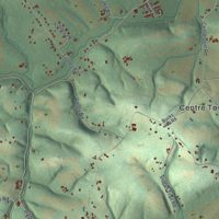 Second close-up of the map of Centre, Berks County, Pennsylvania print showing more streets and buildings