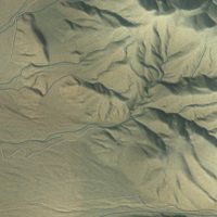 Second close-up of the map of Chalfant, California print showing more streets and buildings
