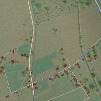 Second close-up of the map of Chamberino, New Mexico print showing more streets and buildings