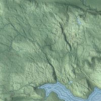 Second close-up of the map of Champion, Michigan print showing more streets and buildings