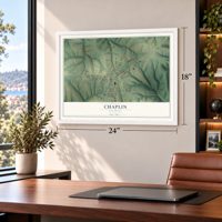 Chaplin, Kentucky map, 18 x 24 inch print in a white frame in a home office