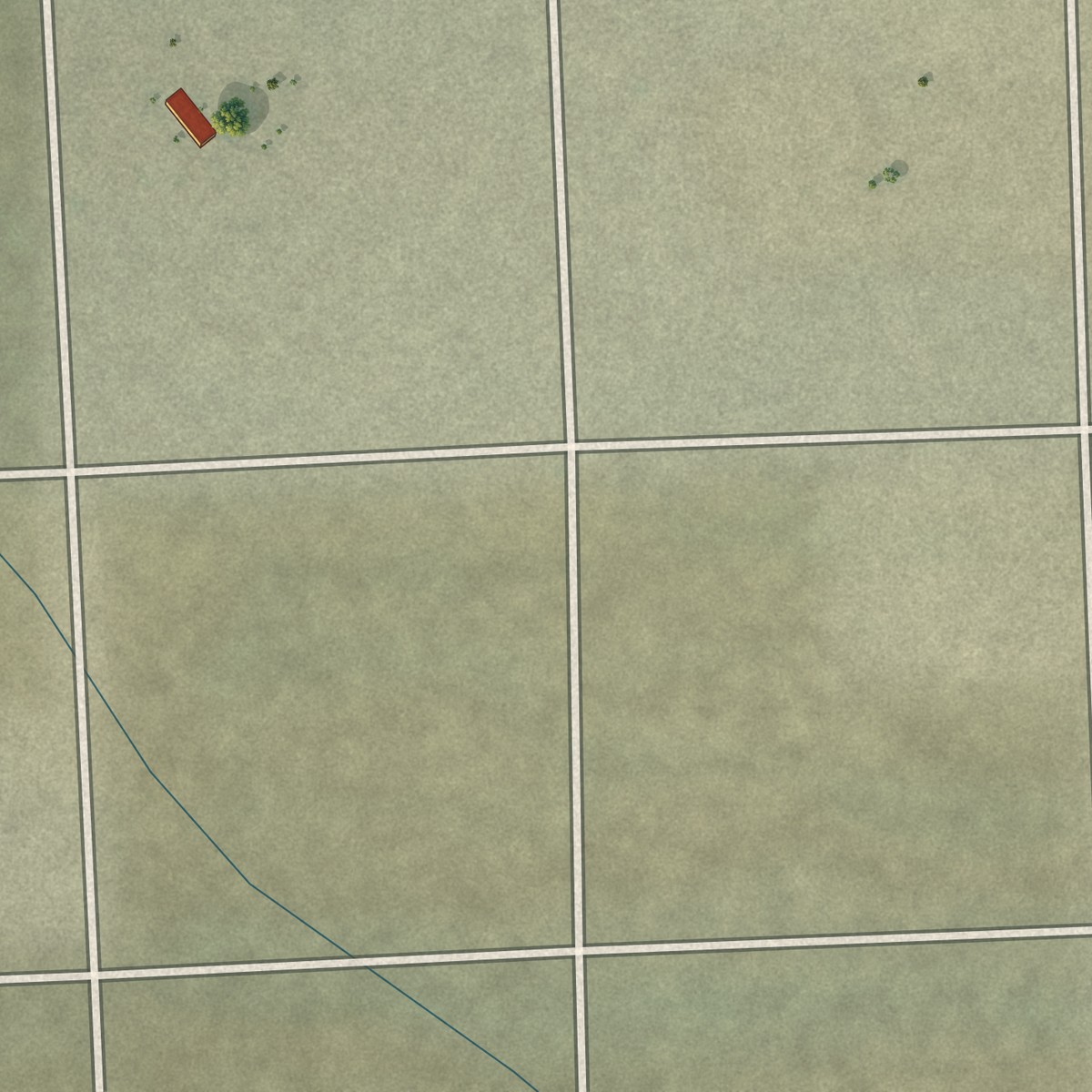 Second close-up of the map of Charleston View, California print showing more streets and buildings