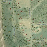 Second close-up of the map of Chattaroy, Washington print showing more streets and buildings