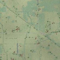 Second close-up of the map of Cherry, Minnesota print showing more streets and buildings