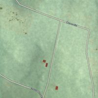 Second close-up of the map of Cherry Tree, Pennsylvania print showing more streets and buildings