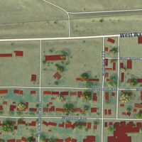 Second close-up of the map of Chester, Montana print showing more streets and buildings