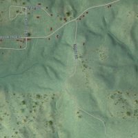 Second close-up of the map of Chidester, Arkansas print showing more streets and buildings