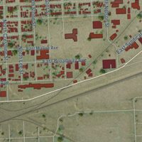 Second close-up of the map of Chief Garry Park, Washington print showing more streets and buildings