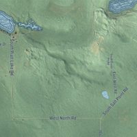 Second close-up of the map of Chippewa, Chippewa County, Michigan print showing more streets and buildings