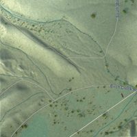 Second close-up of the map of Circleville, Utah print showing more streets and buildings