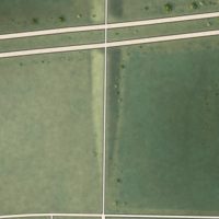 Second close-up of the map of Cisco, Illinois print showing more streets and buildings