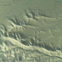 Second close-up of the map of Clawson, Utah print showing more streets and buildings